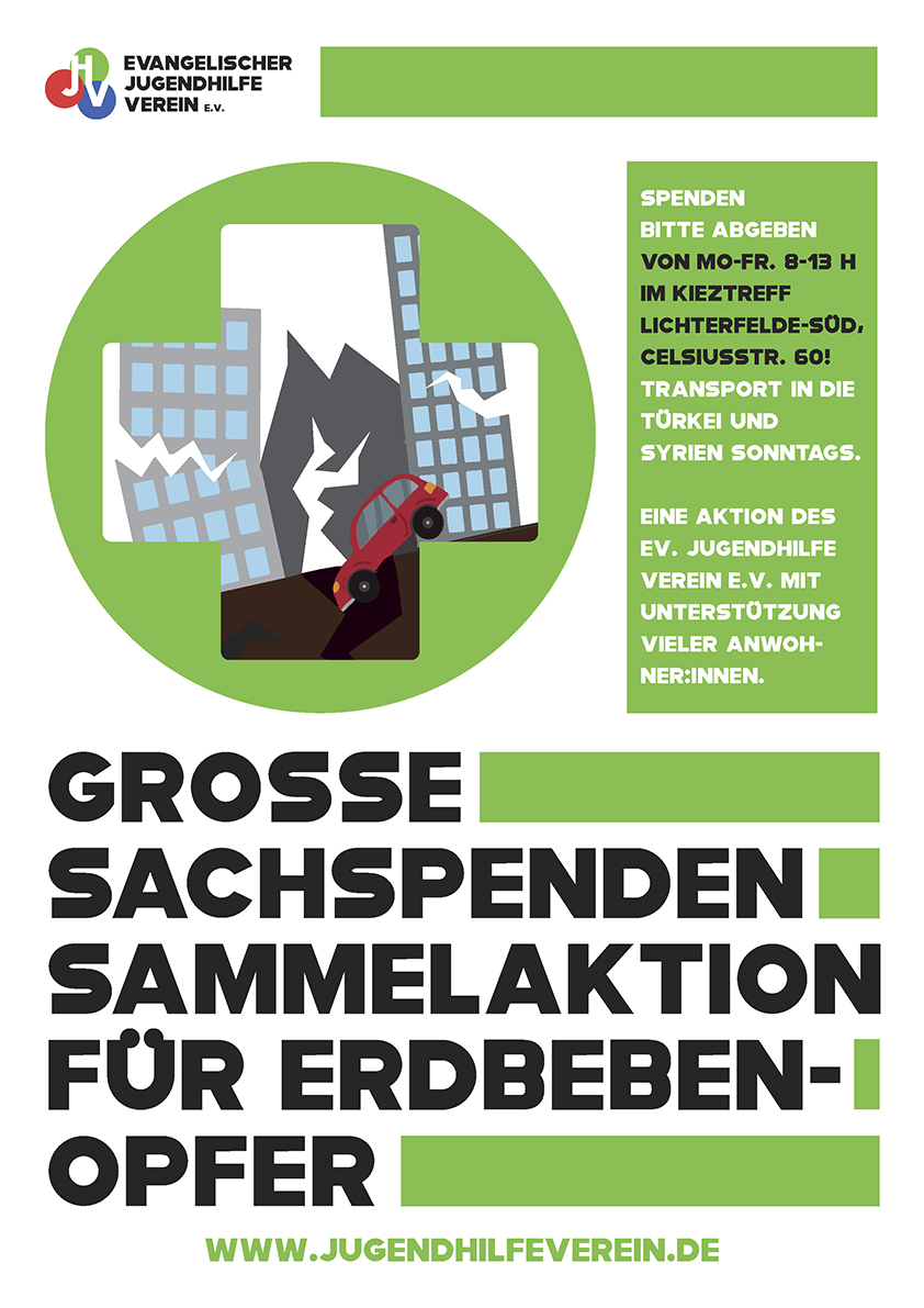 2023 Erdbeben Hilfe Poster