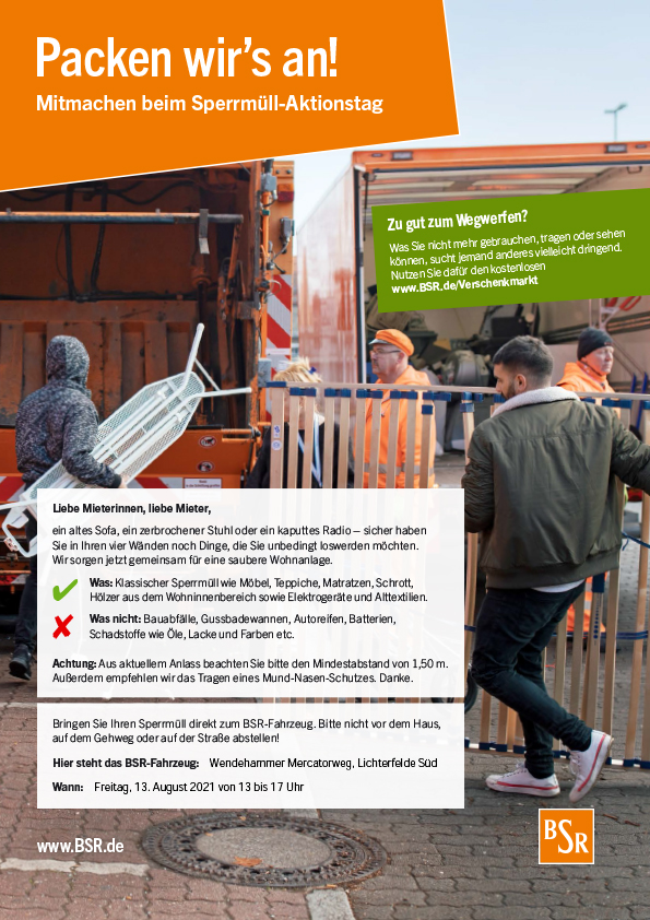 20210813 Aushang Sperrmuellaktionstag Mercatorweg