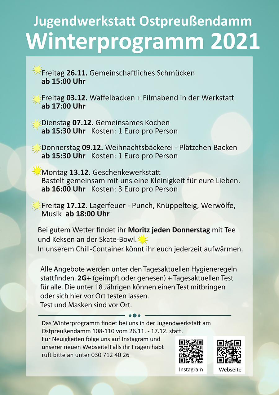 Winterprogram JUWE Deutsch