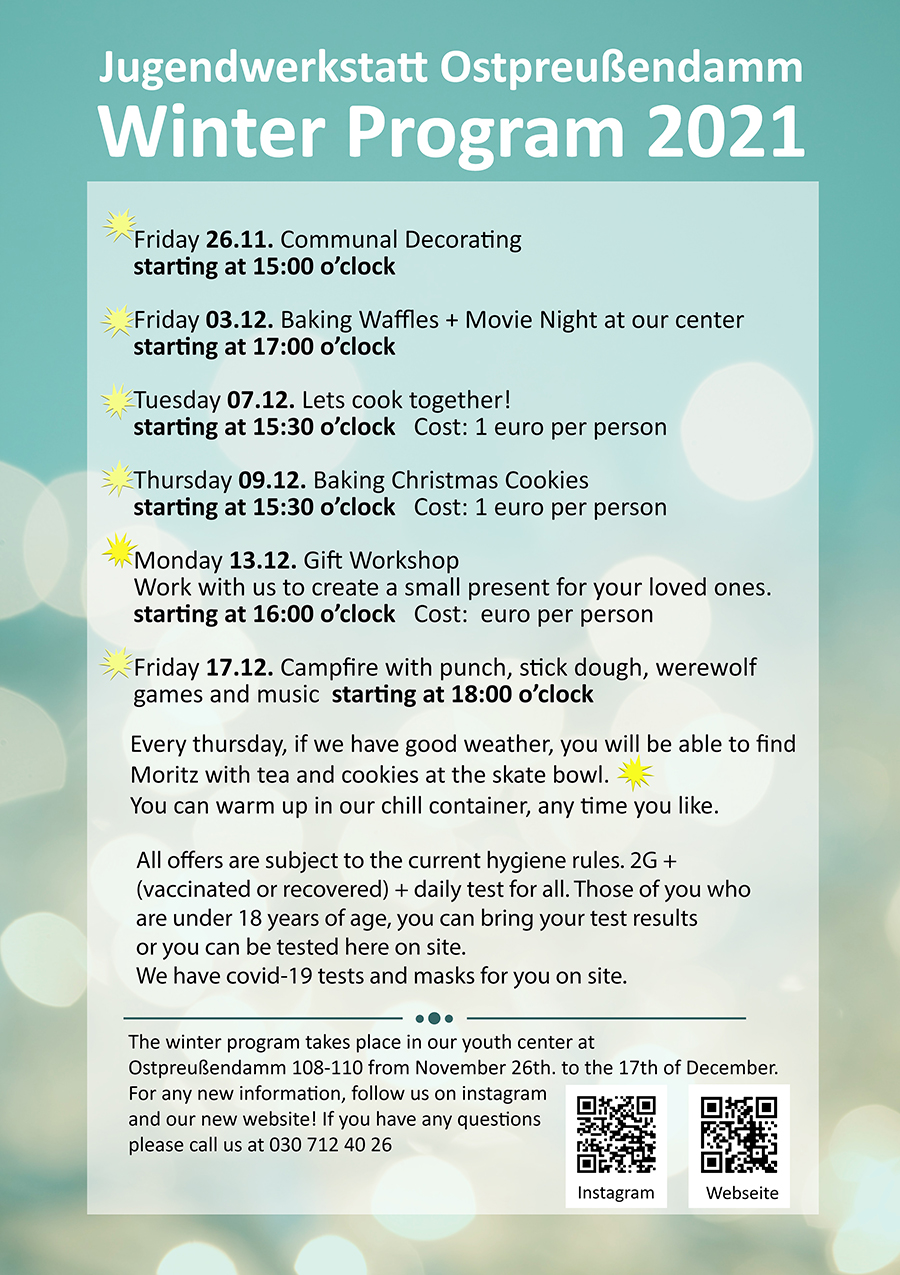 Winterprogram JUWE English